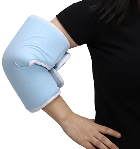NSXAYIWE Ellenbogenbandage, Weiche Und Bequeme Ellenbogenschienen, Ellenbogenpolster Zur Vorbeugung von Dekubitus, Armbandage Bei Sehnenentzündungen(Blau)