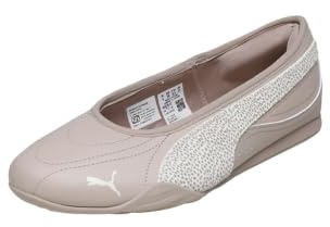 Puma Women's Catch Soleil Ballerina Topcat Sneaker, Rose Latte Frosted Ivory Puma Gold, 9 US