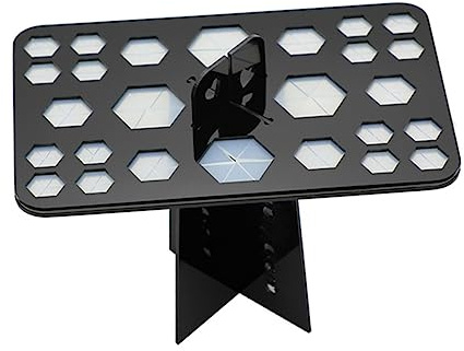 CALLARON Makeup Brush Holder Organizer Drying Stand for Cosmetic Brushes Black Suitable for Skincare Routine and Makeup Organization in Bathroom Vanity Table