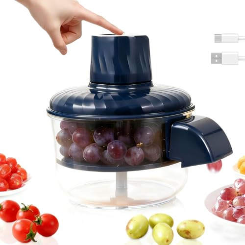 Electric Grape Peeling Machine,Multifunctional Automatic Garlic Peeler Machine,USB Recahrgeable Fruit Tomato Peeler Tool, Home Skin Remover Tool for Fruit Tomato Garlic