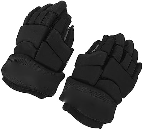 EIMSOAH Ishockeyhandskar, Böjbara Fingerskyddshandskar med Extra Stoppning, Böjd Tumme, Meshdesign för Ishockey (8 tum)