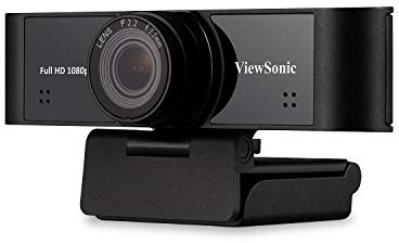 Viewsonic VB-CAM-001 Webcam für Videokonferenzen mit Autofokus (Full-HD 1080p, 120° Sichtfeld, Gegenlichtkompensation, Mikrofon mit Rauschunterdrückung, Plug&Play USB 2.0)
