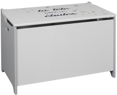 HOME DECO KIDS - Hd6926 - Coffre À Jouets La Tête Dans Les Étoiles enfant deco Chambre D'enfant Rangement enfant