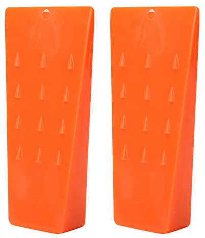 Joyzan Felling Wedges, Wedges Spiked Logging Tool with Spikes Safe Tree Cutting Plastic Wood Splitting Wedge Supplies Guide Trees Stabilize Ground Cleaving Splitter Aid Accessories for Loggers Fallers