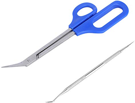 Forbici per Unghie dei Piedi con Manico Lungo, Set di Strumenti per Unghie per Pedicure in Acciaio Inossidabile Forbici per Unghie con Manico Lungo Lima per Unghie