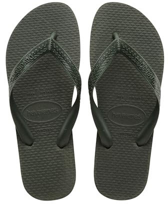 Havaianas Top Color Unisex Adults Flip Flop, Olive Green, 3/4 UK