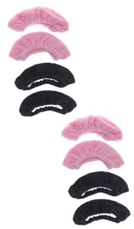 YARNOW 4paare Elastische Plüsch Schlittschuhabdeckungen Für Eiskunstlauf Und Hockeyschuhe Hellrosa Schwarz Schutz Für Kufen Langlebig Und Bequem Für Eisläufer