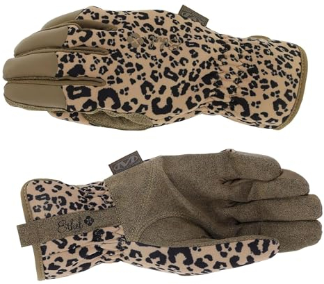 ESTEXO Gartenhandschuhe Arbeitshandschuhe Handschuhe Schutzhandschuhe Leopard Tan Größe L