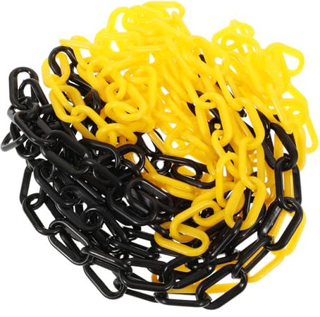 OKUMEYR Kunststoffketten Als Absperrkette Mit Einstellbarer Länge Für Verkehrskontrolle Und Sicherheitsmaßnahmen
