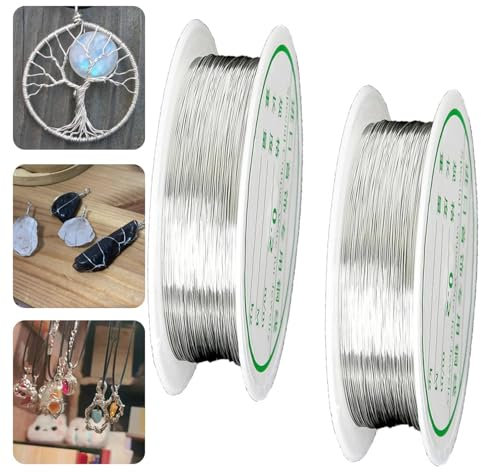 30M Tarnish-Resistant Silver Crafting Wire - Flexible, Durable for DIY Jewellery, Necklaces, Bracelets, Earrings