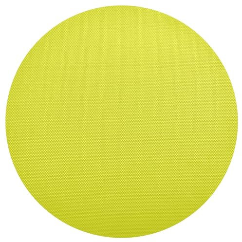 Manteles individuales redondos reutilizables de pizarra verde amarillento, manteles individuales lavables de plástico, platos de cena, manteles individuales impermeables para mesa de cocina, manteles