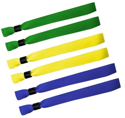 JFangZHZH Braccialetti in Tessuto per Eventi,30 Pezzi Braccialetti Identificativi VIP Regolabile per Feste,Concerti,Matrimoni,Festival e Discoteche,Cinturini da Polso Resistente per Ingressi