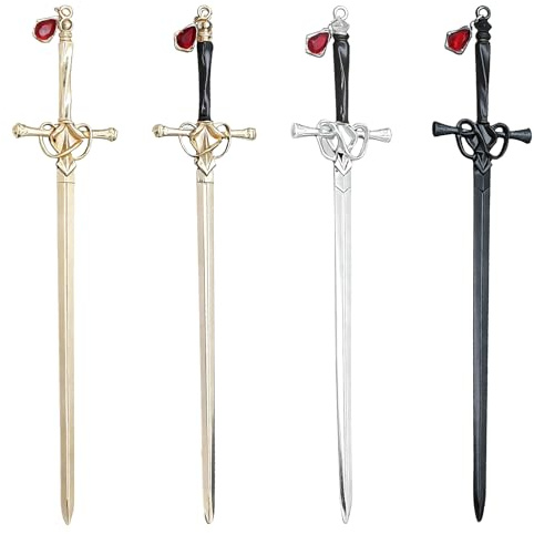 4 piezas Abrecartas de metal, abrecartas de escritorio, abridor de letras, cortador de sobres con mango ergonómico, práctica herramienta de apertura para cartas