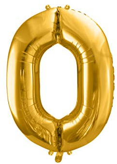 DaLoKu Ballon gonflable chiffre 86 cm XXL Ballon gonflable anniversaire âge nouvel an décoration fête couleur or taille 0