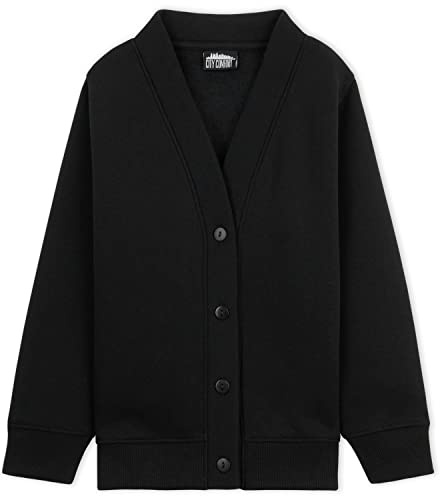 CityComfort Cardigan Niños, Chaleco Niño de Punto, Jersey Niño Negro Azul Marino, Prendas de Punto para Niños Moda Uniforme Ropa para Niños 3-14 Anos Multipack de 1 ó 2 Unidades