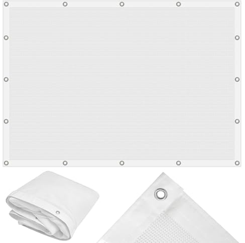 Syhood Archery Backstop Arrow Netting Backstop Target Block Heavy Duty Reinforced Archery Back Stop Reinforced Nets Accessories for Bow Backyard(10 x 16 ft,White)