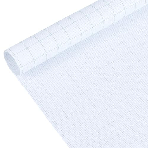 BENECREAT 3 piezas 14CT Aida Tela Bordado Punto de Cruz Easy Count Hilos Algodón Punto de Cruz Tejidos de Punto de Cruz para Manualidades Hecho a Mano Artesanía DIY Artesanía