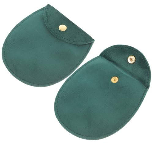 Gadpiparty Sacchetto Porta Orologio da Tasca Vintage Verde 2 Pezzi, Custodia Portatile e Protettiva Contro Graffi e Sporco per Conservare Orologi da Tasca