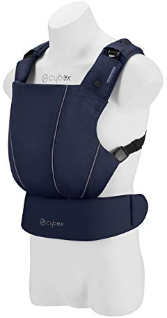CYBEX Gold Babytrage MAIRA.click, Ab Geburt bis ca. 2 Jahre (ca. 3,5 – 15 kg), 100% Baumwolle, Denim Blue