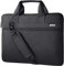 Voova Laptop Bag 17 17.3 Inch for Men and Women, Waterproof Large Computer Case Sleeve for 17-18 Inch HP LG Dell Lenovo Asus Laptop, Slim Briefcase Messenger Bag with Shoulder Strap, Black