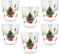 ARCA, Set di 6 Bicchieri Natalizi, in Vetro Rinforzato, per Lavastoviglie, Resistenti e Duraturi, con Decoro Natalizio e Villaggio Innevato, Idea Regalo Natale, Decorazione Tavola, 27 cl