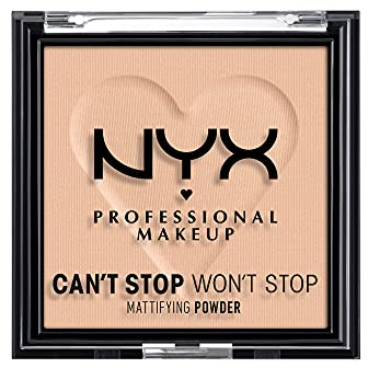 NYX Professional Makeup Can't Stop Won't Stop Mattifying Powder, Matte Finish, Light Medium
