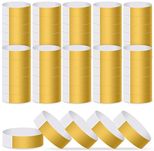 ASTARON Evenemangsarmband 200 st pappersarmband för evenemang vattentäta evenemang armband armband guld fest armband för evenemang klubbar lätta konsertarmband