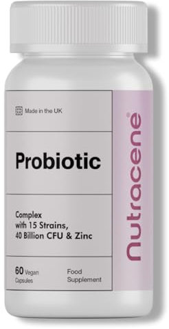 Advanced Probiotics 40 Billion CFU – 15-Strain Formula with 26B Acidophilus – Gut, Immune & Bowel Support – Made in The UK | GMP Standards | Vegan | Non-GMO | Gluten & Dairy Free