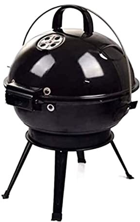 NESPIQ Picknickgrill Holzkohlegrill Tragbarer Holzkohlegrill Mit Deckel Kochen Im Freien Camping Holzkohlegrill Klappgrill Rundgrill Camping Grill