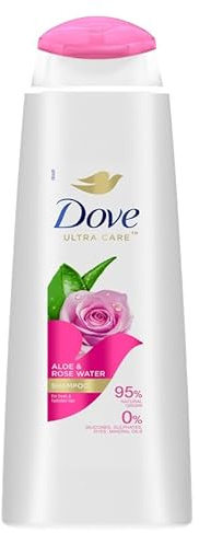 6er Pack - Dove Shampoo Ultra Care - Aloe Vera & Rosenwasser - 400ml