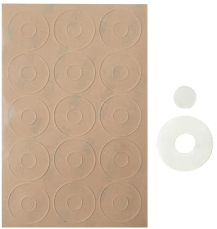 DINCHAAKUARRY NO SLIP RULER GRIPS Quilting – Clear Silicone Grip Anillos, Adhesivo Sticking Stickers | 30 anillos no resbaladizos para líderes de costura, corte de tela, accesorios de corta