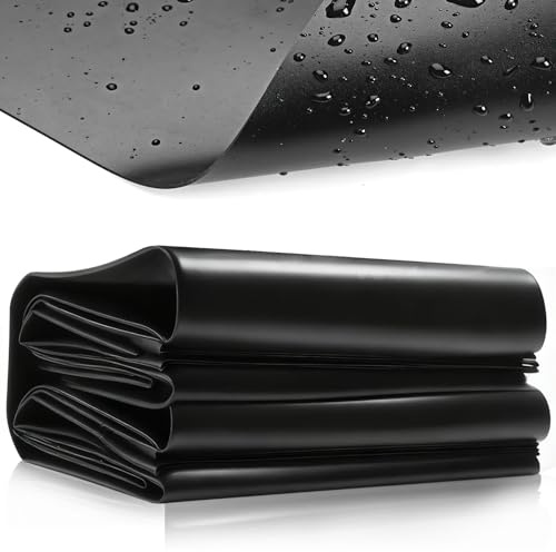 ENUTROF Telo per Laghetto da Giardino 3m x 4m x 0.2mm Fodera per Laghetto in HDPE per Isolamento da Giardinaggio Giardino Piscina per Laghetti Fontane Cascate(3x4m)