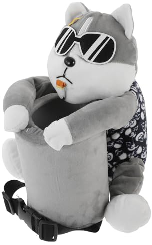 SMASOLO Dispensador de Pañuelos para Coche con Diseño de Dibujos Animados Caja de y Cubo de Basura Integrado Decoración Funcional para Hogar y Oficina