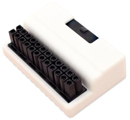 Qusedwey ATX 24 Pin Adaptador de Enchufe de Alimentación de 90 Grados Placa Base Cable de Fuente de Alimentación Modular para Cables de Fuente de Alimentación