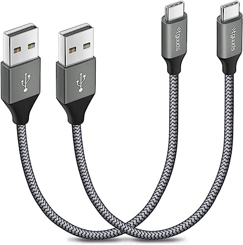 etguuds USB to USB C Cable 1ft, 2-Pack USB A to USB C Charger Cord Type C