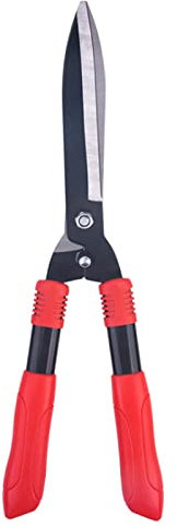 XAoSCd Garden Hedge Shears Gardening Tools, Hedge Shears Blade Shock Absorbing Bumper Aluminum Handles For Trimming Borders Boxwood Bushes,