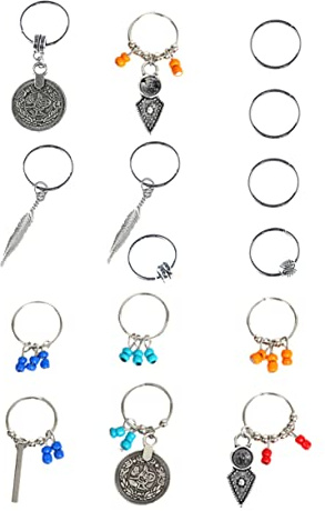 Mikinona 15piezas Adornos De Dreadlocks Diseño De Accesorios Para Trenzas Decoración De Cabello Para Fiestas