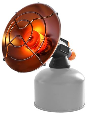 Heizlüfter für Camping – Heizlüfter für den Außenbereich mit tragbaren Ventilator, nicht elektrisch, tragbare Heizung für Camping mit Ventilator, leichte Ventilatoren