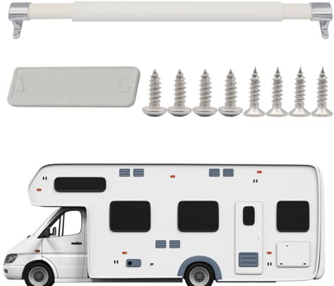 Miyanvuo Barra Transversal Para Manija De Puerta De Malla De - Barandilla Ajustable Para Remolque | Manija De Barra Para Puerta Mosquitera De Auto- Para Remolque AutoCasa Móvil Vehículo