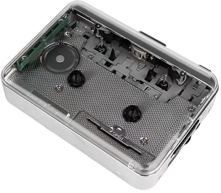 Tsophreniq Lecteur de Cassettes de précision numériseur MP3, Stockage USB et Haut-parleurs intégrés, adapté à la Conversion de Musique Classique, Lecteur de Cassettes avec Sortie USB