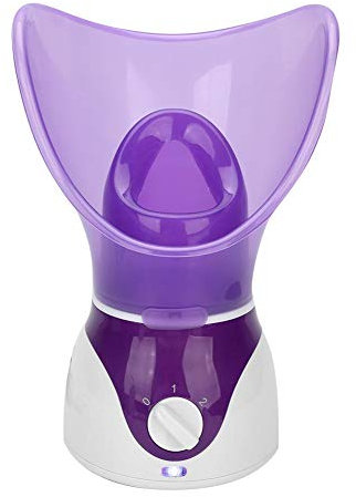 Vaporizzatore viso, spruzzatore nebulizzante ionico desktop a temperatura costante a 45 gradi, umidificatore facciale SPA per sauna domestica, regolazione a 2 marce, per idratazione facciale(EU)