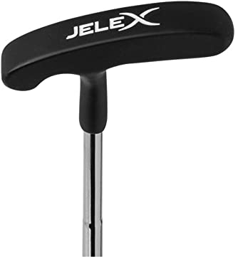 JELEX Golf Putter aus Zink und Edelstah-Schaft Linkshand Golfschläger für Herren und Damen, 85 cm lang, Gewicht: 0,50 kg, für Anfänger und Profis, pflegeleicht und langlebig verarbeitet
