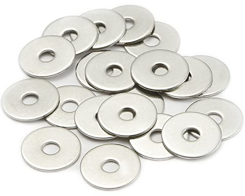 AMLOOPH M3 Washers, M3 x 12mm A2 Stainless Steel Flat Washers 20Pack | Metal Flat Washers Thickness 0.5mm, Large OD Plain Wide Metal Round Flat Spacer Repair Washer for Screws Bolts