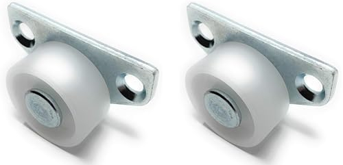 cyclingcolors 2x Bettkastenrolle Seitenrolle 30mm 40kg Möbelrolle Kastenrolle mit harter Lauffläche Kunststoffrolle