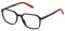 FILA Quadratisch Edelstahl Brillen in Total Schwarz Glänzend für Unisex, Brille mit Sehstärke, optional mit Sonnenbrillen tönung oder Blaulichtfilter (Modell VFI705L)