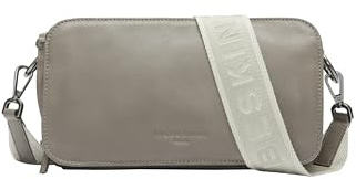 LIEBESKIND Berlin Damen-Umhängetasche „Clarice M“ – Crossbody Bag Damen aus Leder mit verstellbaren Schulterriemen – Damen-Schultertasche, großzügige Fächer mit Reißverschluss und Knopfverschluss