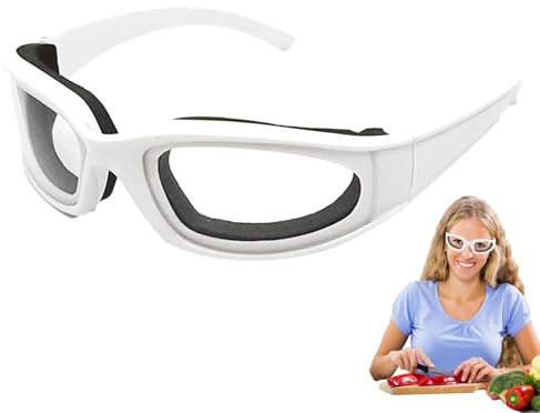 Zwiebel-Schutzbrille für Damen, Zwiebelbrille, Schutzbrille, Laborbrille mit Anti-Beschlag-Beschichtung, für Kochen, Grillen, Küche, Gadget, Zwiebelbrille, Augenschutz