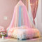 Tundwhite Moskitonetz, Prinzessin Regenbogen Betthimmel Großes Mückennetz Mit Leuchtenden Sternen Runde Kuppel Betthimmel Mädchen Zimmer Dekoration Baldachin Kinderzimmer (250x120x60cm)