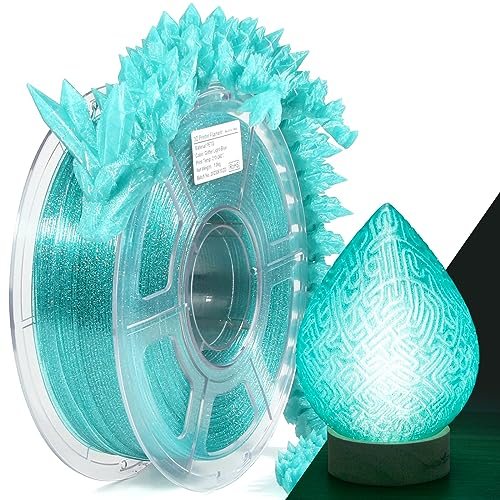IEMAI PETG Filament 1.75mm, Flammpunkt Transparent PETG Blau 1Kg, High Speed 3D Drucker Filament, Maßgenauigkeit +/- 0,02 mm