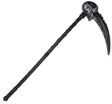 JSRHEEM Faucille Halloween, pour Carnaval et Halloween, Épée, Dague, Accessoire de Costume de Tueur en Série (Faucille Squelette)